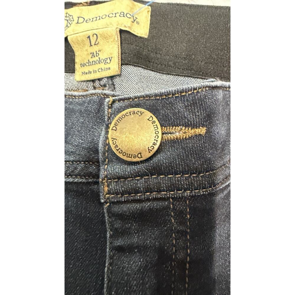 Democracy Women’s Bootcut Jeans Blue Medium Wash Cotton Denim 5-Pocket Size 12 - Picture 3 of 16